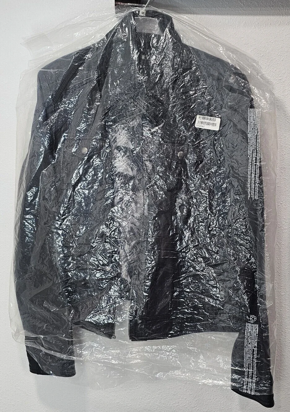 Vintage Y2K Guess Leather Moto Zip Jacket Pockets Size XL - Picture 12 of 12